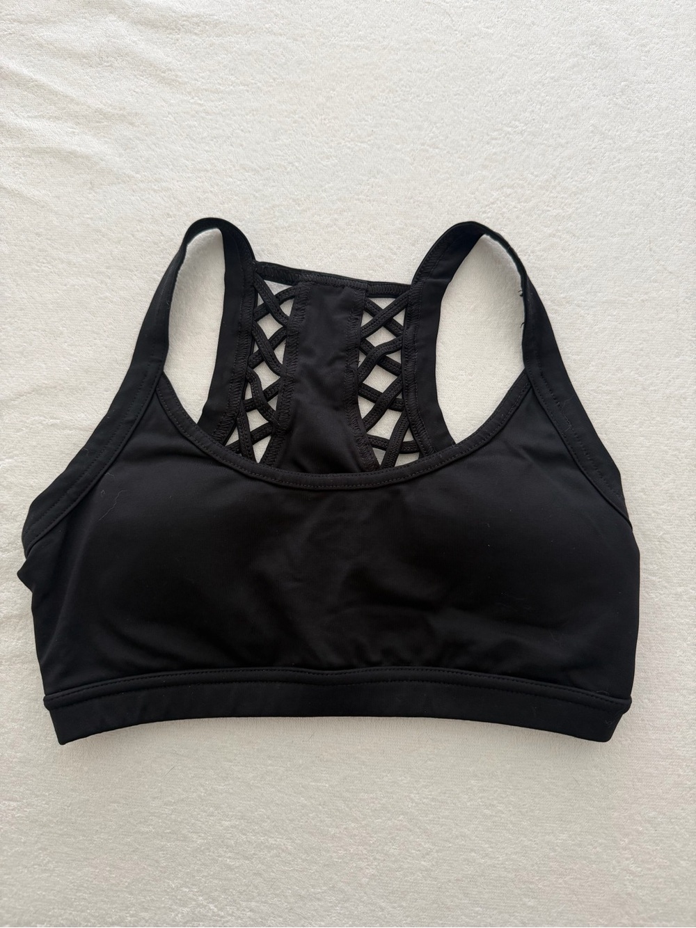 Forever 21 Black Crisscross Back Sports Bra